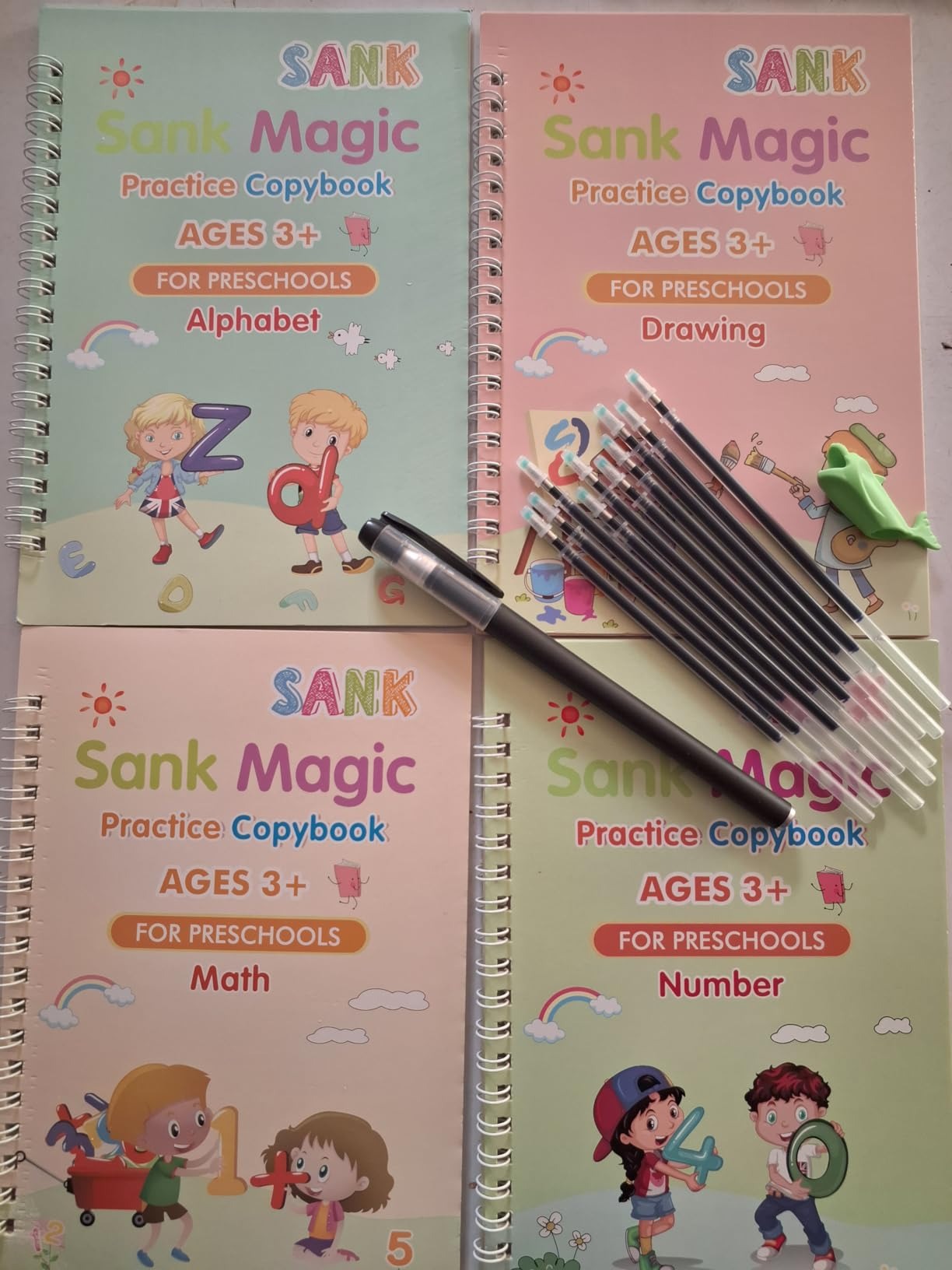 Sank Magic Textbook (4 BOOKS,1 PEN,1 GRIP,10 REFILL)